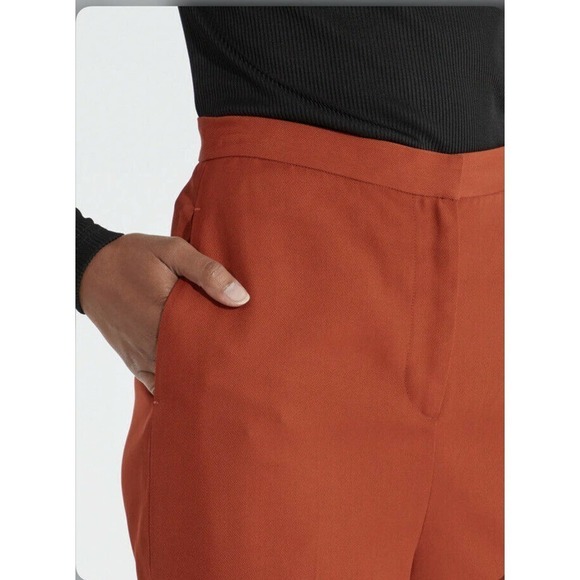 AMUR Hattie Twill High Rise Tailored Pants Size 0 Copper NEW - Picture 12 of 12